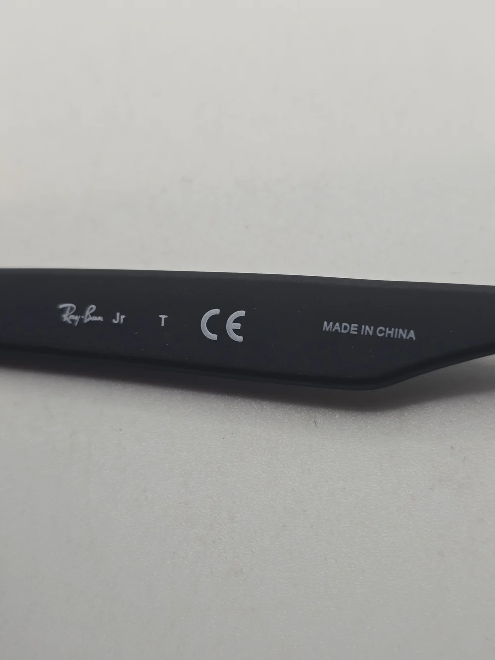 Rsy Ban Jr. Classic Black Frame Sunglasses with Blue Mirror Lenses